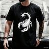 Y2K Scorpion Graphic T-shirt Unisex Funny Round Neck Short Sleeve Casual Streetwear Tee Tops For Men Women Retro Harajuku Style Summer