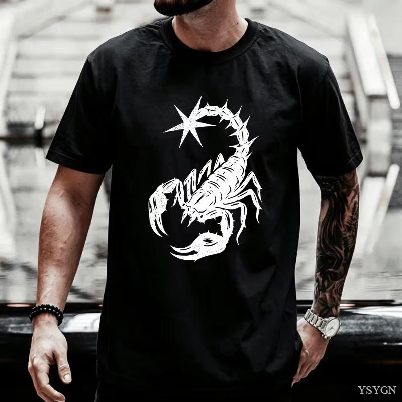 Y2K Scorpion Graphic T-shirt Unisex Funny Round Neck Short Sleeve Casual Streetwear Tee Tops For Men Women Retro Harajuku Style Summer