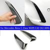 For Mercedes Benz C Class W205 C43 C63 AMG Rear Bumper Spoiler Air Vent Cover Carbon Fiber Modified Exterior Car Sticker Canard