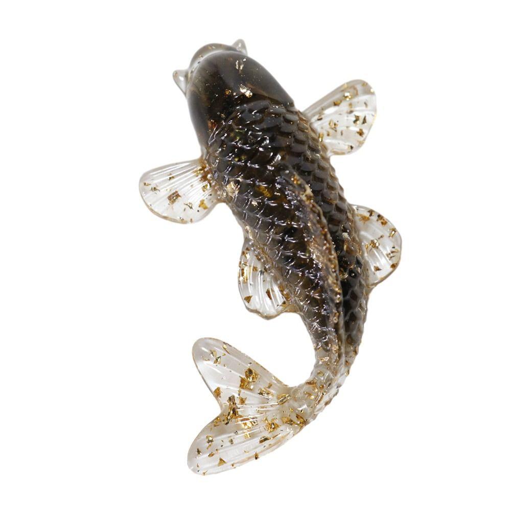 Resin Epoxy Crystal Gravel Carp Ornament Home Decoration Crystal Fish Figure Home