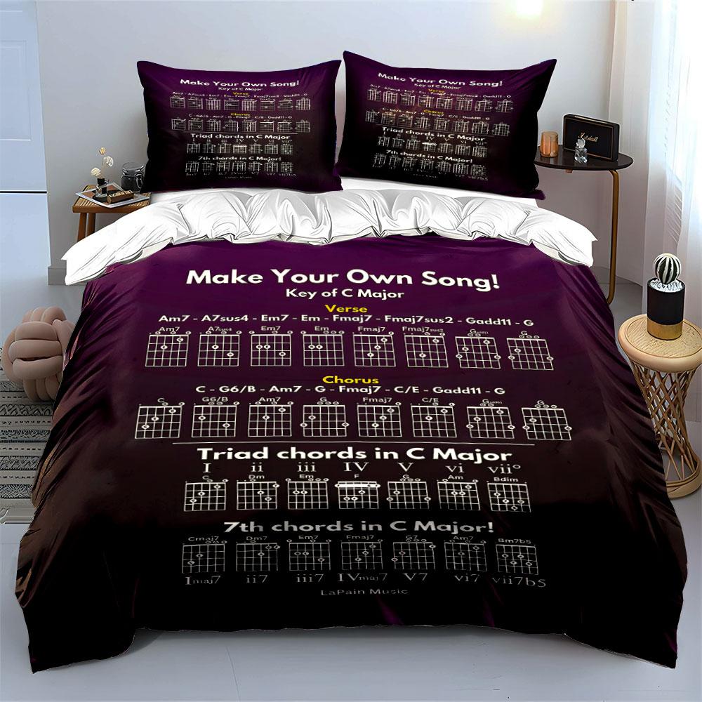 Chord diagrams and text. Bedding sets Duvet cover sets Duvet covers Pillowcases(1* Duvet Cover 2* Pillowcases without duvet insert)