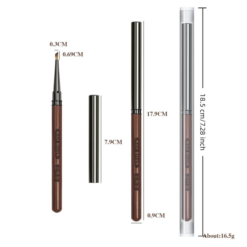 Кисть-ручка для нейл-арта, кисть для фототерапии, деревянная кисть для детализации, кисть для рисования, несколько стилей, салон для ногтей