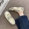 French Ballet Style Shallow Mouth Flat Bottom Versatile Single Shoes  Autumn New Comfortable Soft Sole Retro Mary Jane Shoes