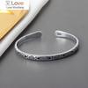 925 Sterling Silver Vintage Charm Bracelet &Bangle for Women Fashion Elegant Choke Silver 925 Jewelry