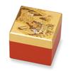 Mitani Yamanaka Lacquerware Storage Yamanaka Foil Princess Small Millennium Picture Box, Gold, 8cm, Lacquer, Craft, Box, Scroll, M17260-7