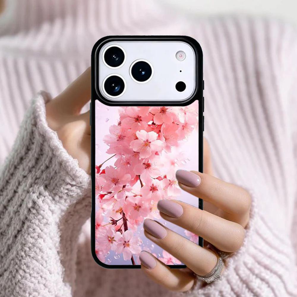 Чехол для телефона 'Цветущая вишня Сакура' для Apple iPhone 17 Air 16E 15 14 Plus 13 12 11 Pro Max Mini Funda Чехол
