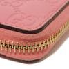 Used Guccissima Coin Purse 9539 255452 7943 Double G Embossed Card Case Zip Around GG Shima Pink Unisex from Japan