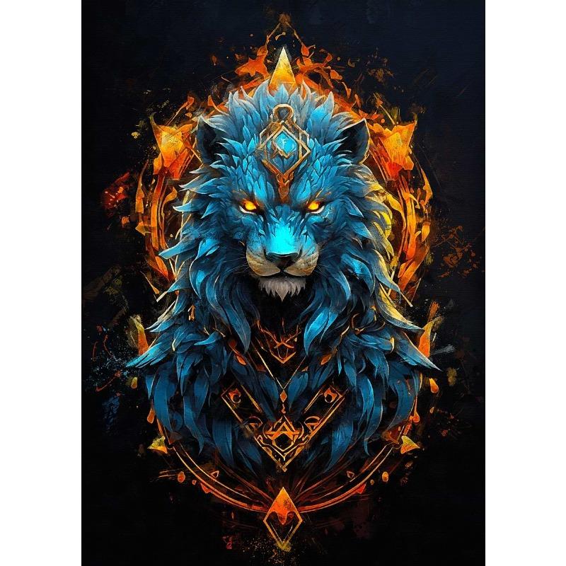 Vintage Wild Animal Belief Wolf Bear Fox Landscape Dark Gothic Art Poster Canvas Painting Wall Art Print Picture Room Home Decor