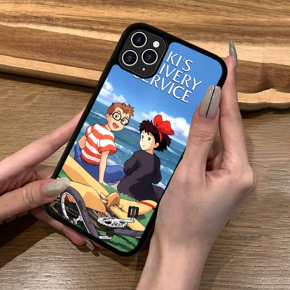 Чехол для телефона Аниме Служба доставки Ки-Ки Силикон PC+TPU Для iPhone 11 12 13 14 15 16 17 Pro Max Чехол Мобильные чехлы