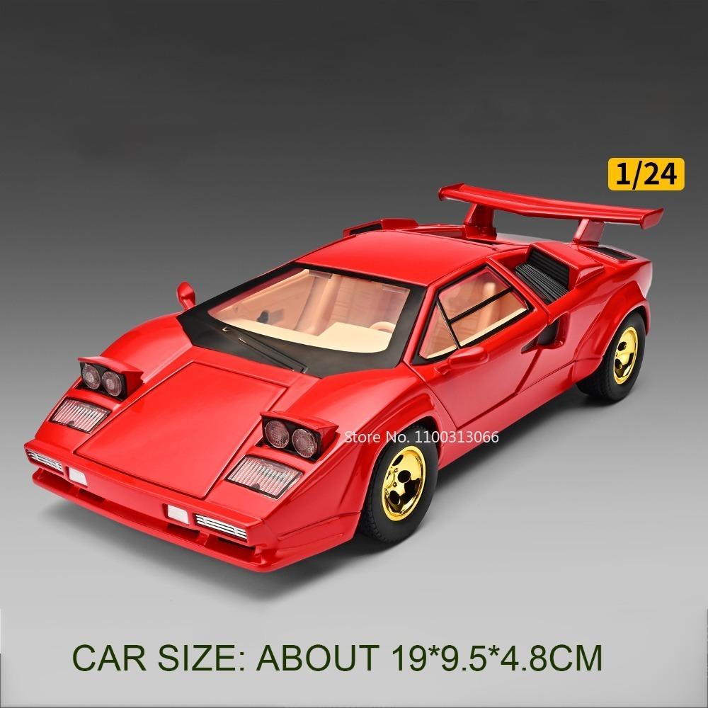 1:24 Countach LP500S Турбийон Модель Спортивный Автомобиль Игрушка Сплав Литье Под Давлением Двери Открываются Оттянуть Назад Изысканный Салон Симуляция Суперкар