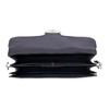 Coach Chain 26 Silver Metal Logo Leather Shoulder Bag Medium Women shoulder bag Black CAF55-LHBLK