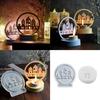 Home House Candle Holder Molds Love House Castings Moulds Candlestick Silicone Molds Plasters Molds for Home Decoration
