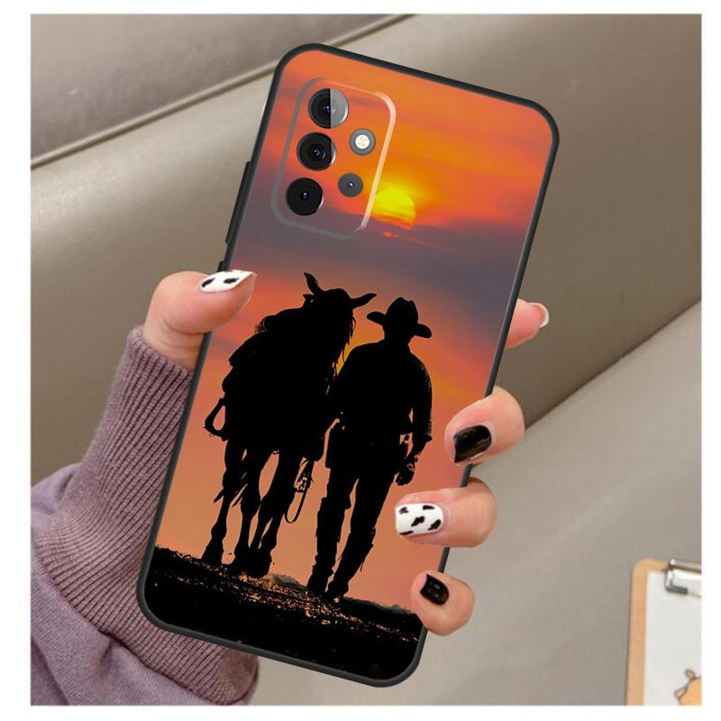 Cowboy Case For Samsung Galaxy A34 A54 A14 A24 A53 A33 A23 A13 A15 A25 A52 A32 A22 A12 A51 A71