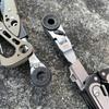 711L Трещоточный ключ EDC с плоским концом и гибкой головкой - Серебристый