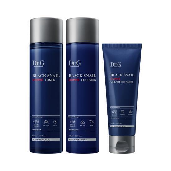 Dr.G Black Snail Homme Prestige 3-piece set (150ml toner + 150ml emulsion + 70ml cleansing foam)
