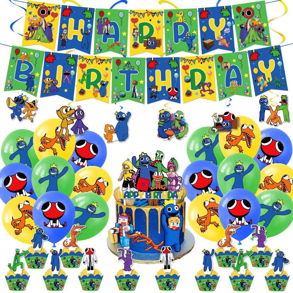 Вечеринка Радужные Друзья Принадлежности Баннер Топпер для торта Шары День рождения Дети