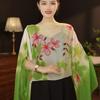Long Length Breathable Shawl Multifuctional Chiffon Scarf Seaside Sun Protection Shawl  Daily Use