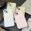 Роскошный матовый силиконовый мягкий чехол для iPhone 15 14 13 12 11 Pro Max Plus Mini прозрачный черный матовый чехол ультратонкий TPU Shell