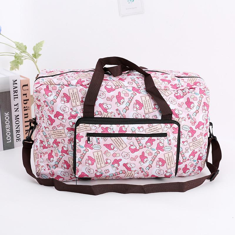 Melody Kuromi Travel Bag With Oxford Fabric Multiuse For Luggage And Clothing Storage