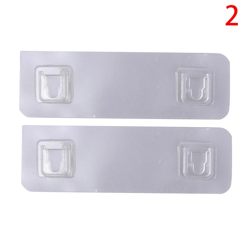 2/4pcs Home Plastic Hooks Waterproof Sticky Hook For Kitchen Bathroom Shelf Sticker Sticking Wall Strong Adhesive Hook Hanger