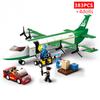 DIY Creative Aeroplane Aviation Airport Modern Plane Bus Cargo Aircraft Airplane Build Block Toy Educational Toys for Children