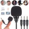 Phone Studio Megaphone Sound Card Mini Jack Microphone Stereo Mic Interview Microphone Recording