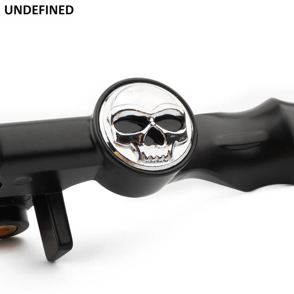 Skull Clutch Brake Levers For YAMAHA XVS400 XVS650 Dragstar XVS 400 1996-2002 V-Star XVS 650 1997-2002 Black Chrome