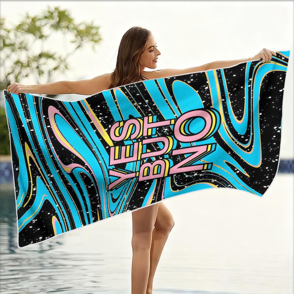 Red TropicalBeach Towel Ultra-fine Fiber Quick Drying Absorbent Beach Swimming Vacationvacation Essentials Gifts