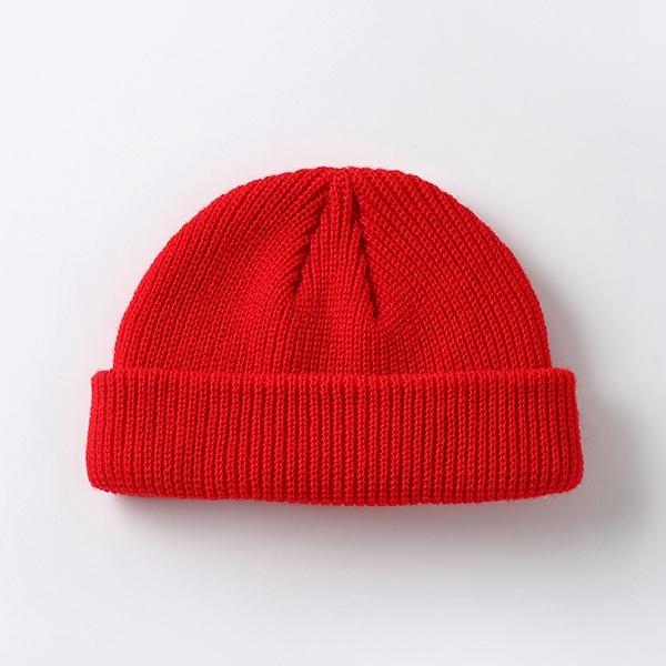 Мужская шапка, зимняя вязаная шапка для мальчика, тюбетейка, матросская кепка с манжетами, ретро, ​​темно-синие короткие шапки, сплошной цвет, унисекс, осенние теплые шапки, шляпа арендодателя, шляпа дыни