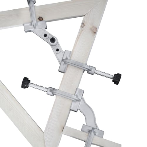 LISHUAI Silver Aluminum Right Angle Fixing Corner Clamp Steel Welding Vise