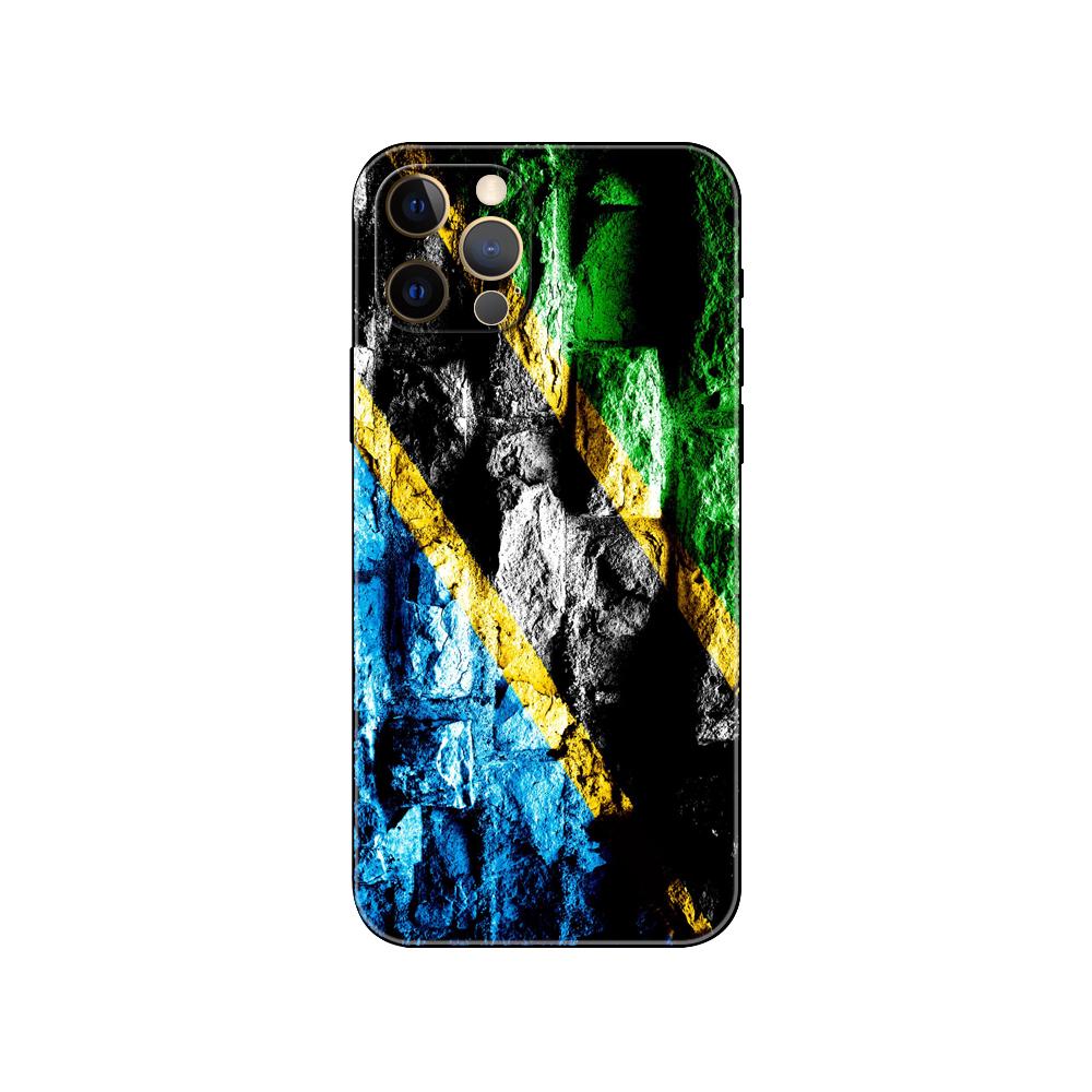 Чехол для телефона с национальным флагом Танзании для iPhone 5 5s 2020se 6 6s 7 8 plus x 10 XR XS 11 12 13 mini pro MAX черный чехол из ТПУ