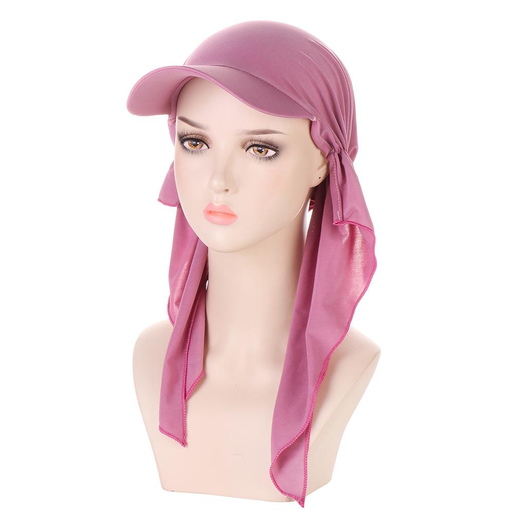 Curved Multicolor Muslim Hijab Baseball Cap