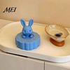 Novelty Home Decor 3D Printed Rabbit Stress Ball, Valentine Mid Autumn Day Gift, Creative Gifts for Friends Cute Bunny Fidget Toy Desk Decor, Holiday
