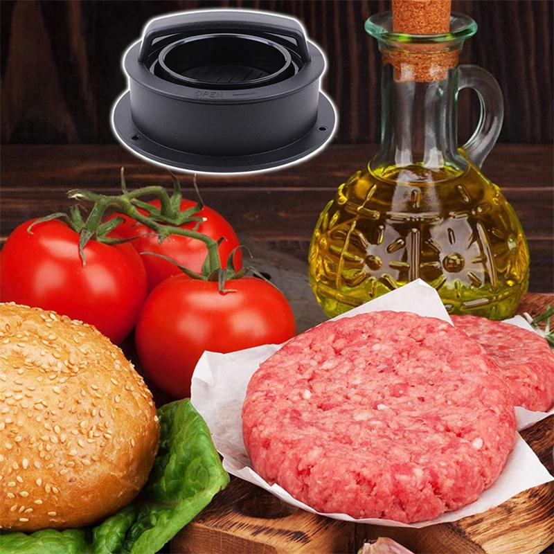 Пресс для бургеров Формовщик для котлет Кольца Формы Набор Антипригарная форма для гамбургеров со 100 листами вощеной бумаги для котлет для гриля, сковороды, барбекю