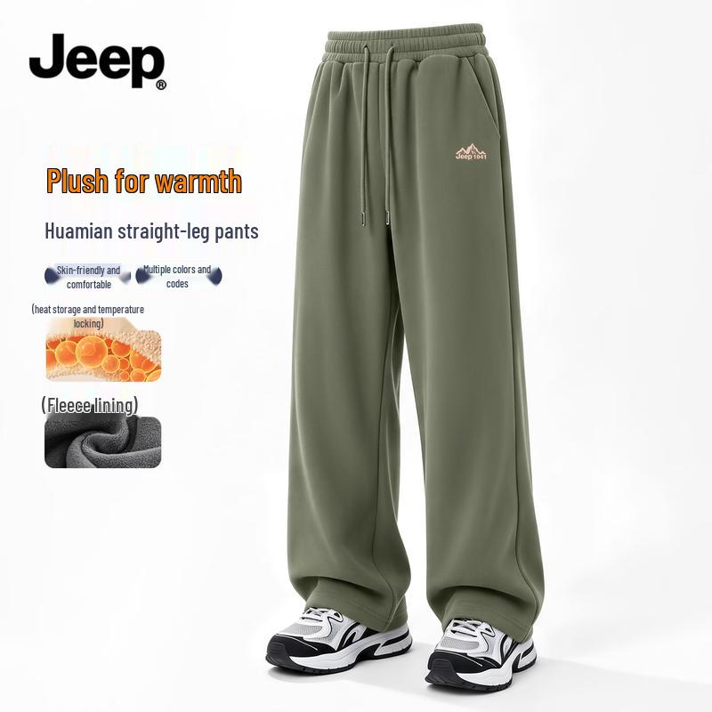 Jeep Мужские флисовые термобрюки в стиле кэжуал