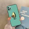 Милый чехол-авокадо для 17 Air iPhone 16 15 14 13 12 11 Pro Max 12 mini XR 15 16 Plus 16e Задняя крышка