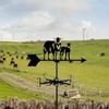 Sheep Weathervane Animal Metal Weather Vane Art Wind Direction Indicator Ornament for Outside