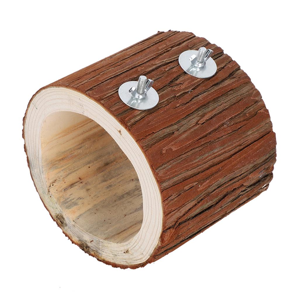 Bird Tree Hole Nest Small Pet Natural Wooden Toy Hideaway for Hamster Squirrel Parrot