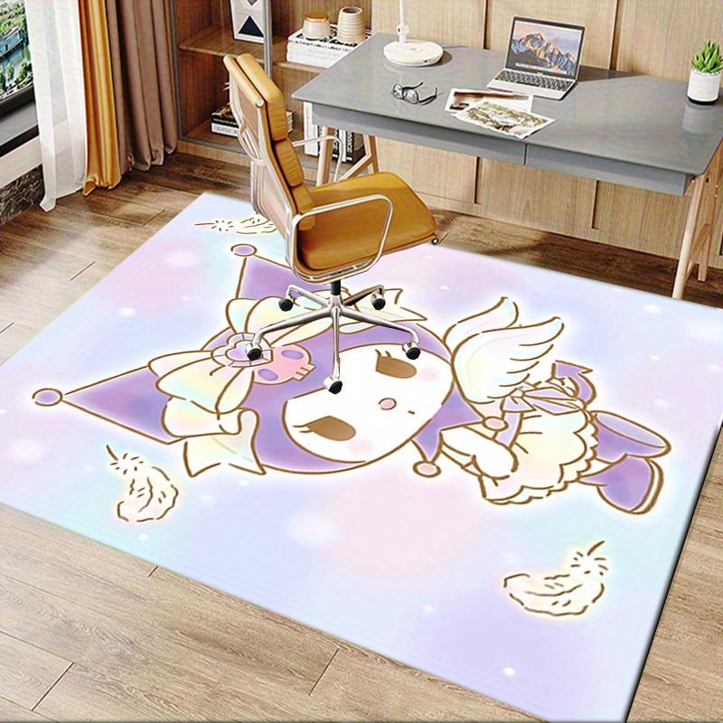 Office Rug Kuromi, Jester Anti-Slip Rug, Machine Washable for Living Room, Bedroom, Office, Multiple Sizes, Bedroom Mat, Decorative Mat, Durable Mat,