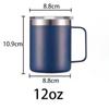 New Double Stainless Steel Coffee Cup 12oz Teacup 350ml Vacuum Flask