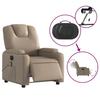 Electric Massage Chair Cappuccino Brown Faux Leather