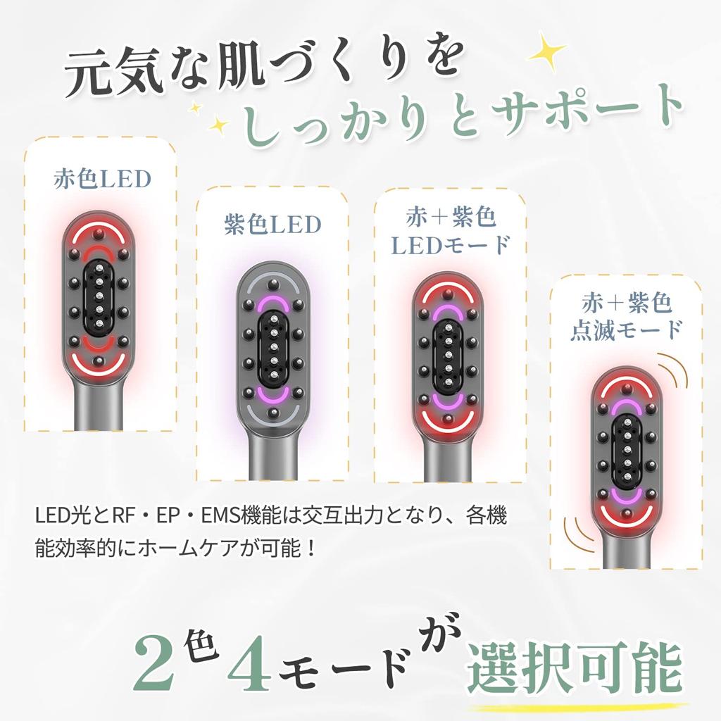 Kiboer Electric Brush Facial Beauty Device Electric Scalp Brush Scalp Care Face Care Single Use EMS RF EP Micro Current Light Beauty Lotion Box