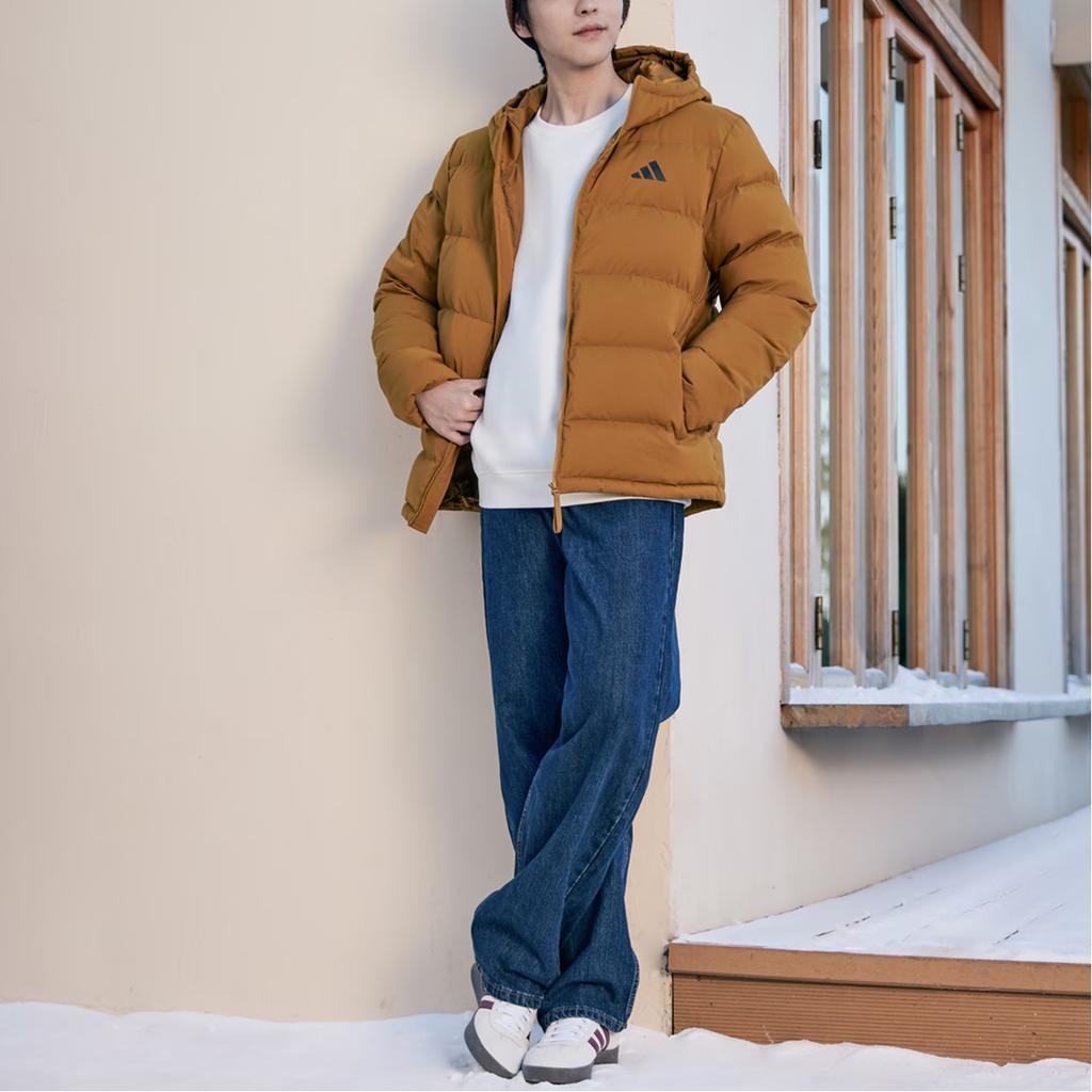 Adidas Helionic Sports Casual Comfortable Warm 600 Fill Power Hooded Duck Down Jacket Men Jackets KF4397