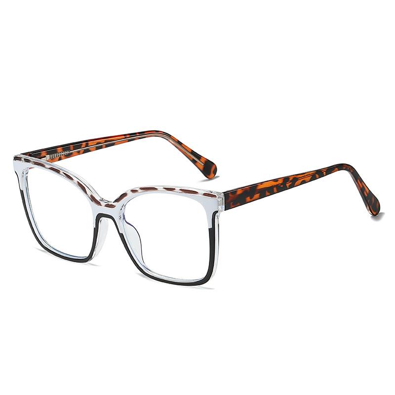 TR HD Очки «кошачий глаз» с защитой от синего света: Стильный европейский и американский тренд колор-блок