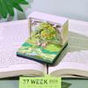 3D Light Art Calendar 2025, 3D Memo Pad Creative Time Piece Calendar Tree Rip Away Paper Carving Multicolor DIY Note