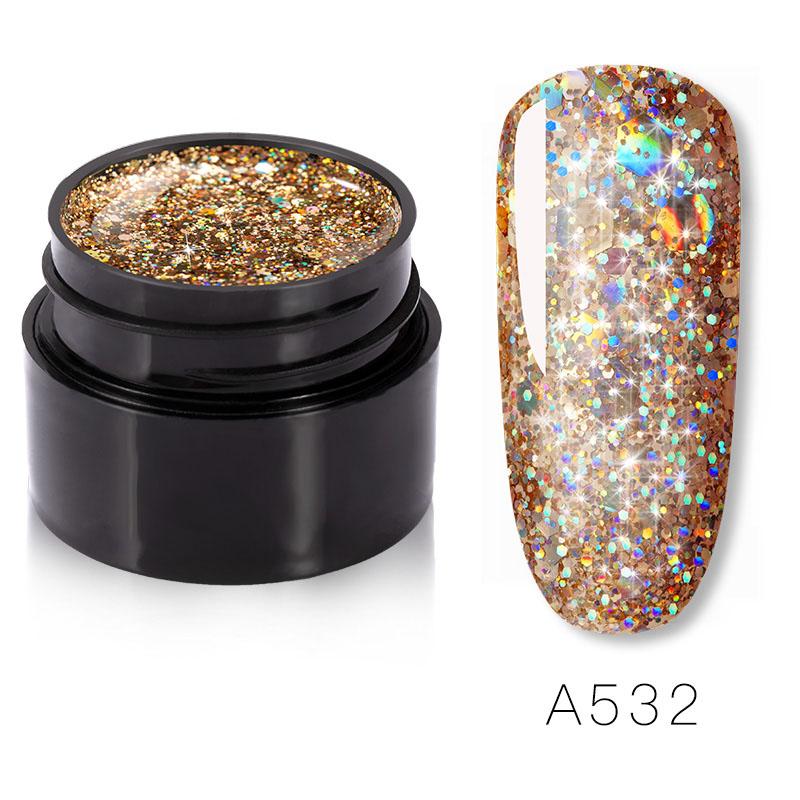 ROSALIND 5 мл Блестящий гель-лак для ногтей Блестящий гель-лак Soak Off UV Гель для дизайна ногтей