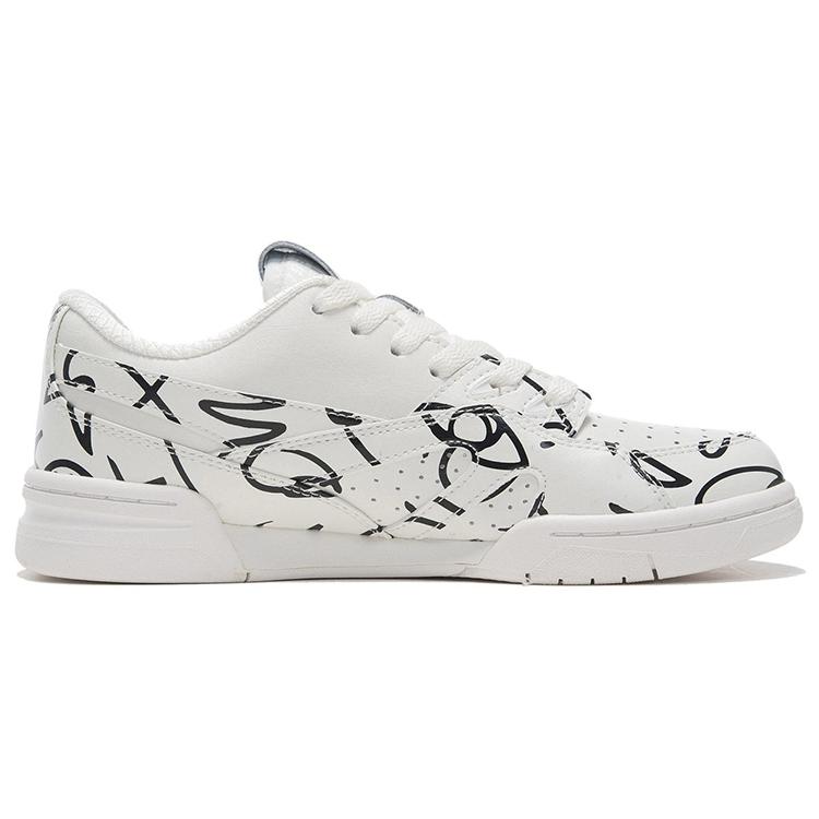 Dft x Li Ning Коллекция Уэйда Износостойкие Винтажные Баскетбольные Кроссовки Женские Белые Черные ABCS026-1