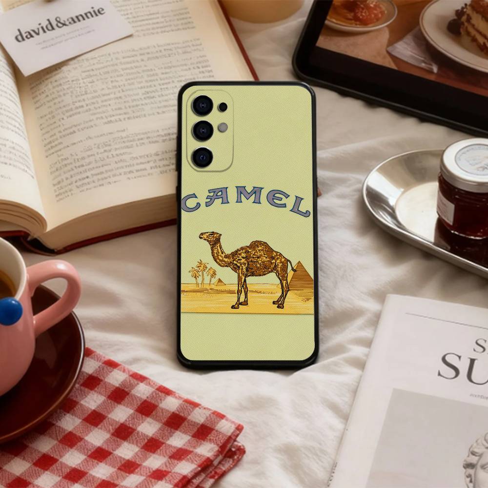 Чехол для телефона Samsung S 25,24,23,22,30,21,10,9,Ultra,Plus,Lite,FE,4,5 G, с изображением сигаретного бренда J-Joe C-Camel, мягкий, черный