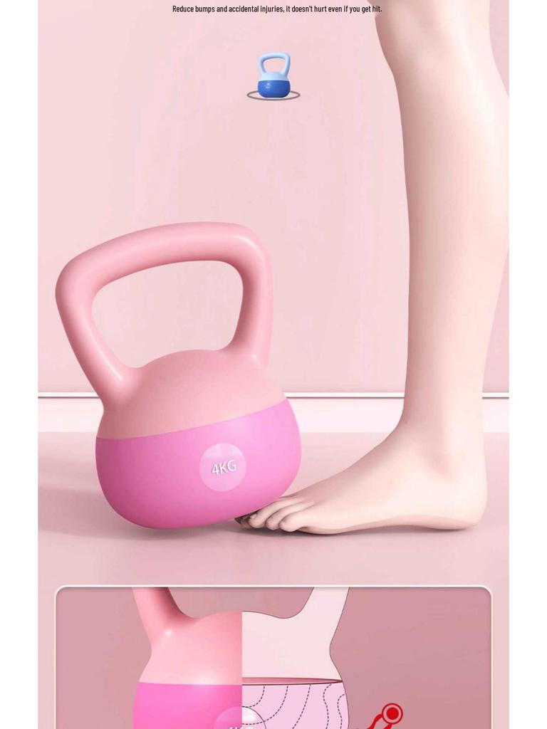 Women's & Men's Soft Kettlebell for Fitness, Squat, Glute, and Strength Training at Home