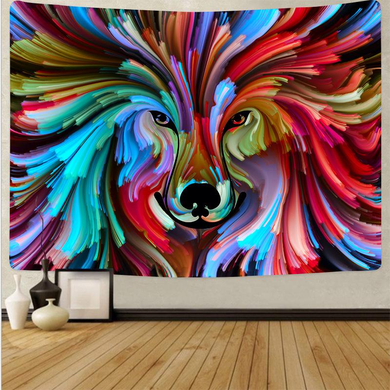 Tapestry Colorful Flow Paint Wall Hanging Mandala Tapestries Modern Art Psychedelic Home Decor Wall Decor